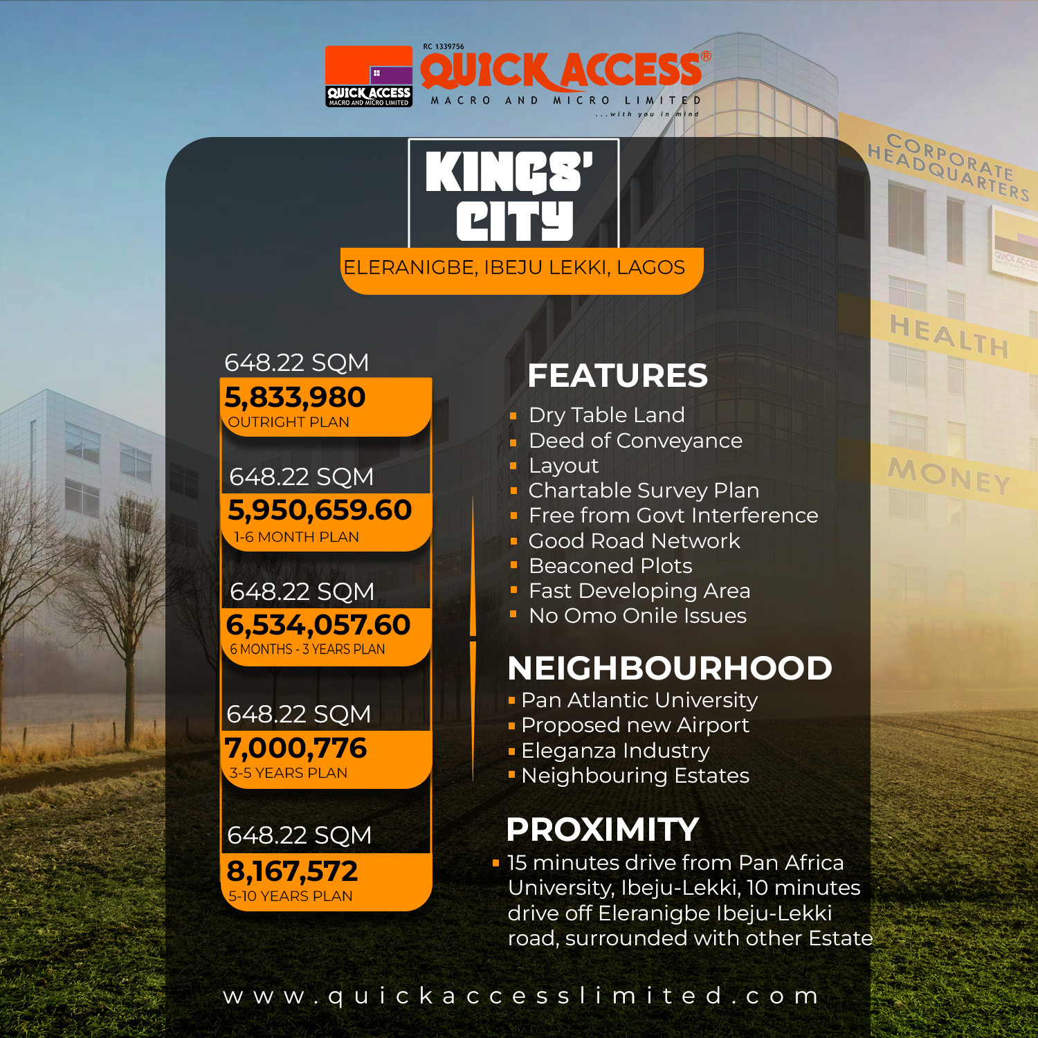 KING CITY PLOT 29 (648.22 SQM)